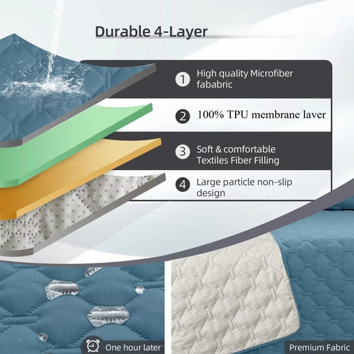 Non-Slip Dog Bed Cover and Pet Blanket Sofa Pet Bed Mat Car Incontinence Mattress Protectors Furniture Couch Cover