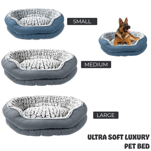 Pet Dog Bed Cat Beds Luxury Soft Washable Puppy Cushion Warm Pet Basket-S M L